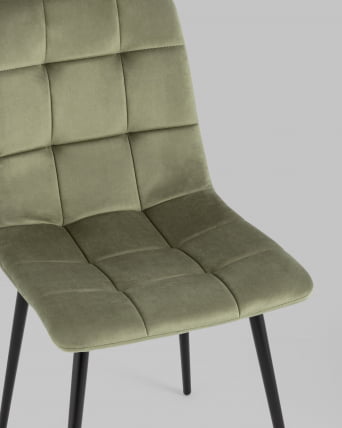 Стул Одди велюр Пыльно-оливковый_7