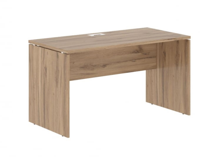 Стол письменный ЕДИС ЕДСТ 1367 Дуб Денвер светлый Белый / EDIS EDST_0