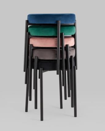 Табурет Рио велюр Черный_6