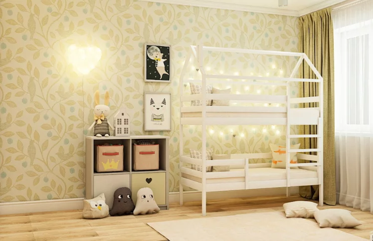 Кровать-домик РооРоом кд-77 Белый / RooRoom_0