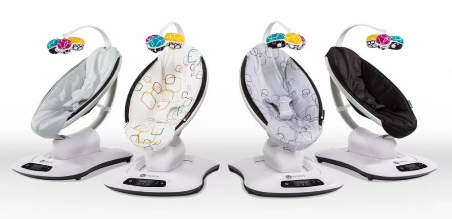 Электронное кресло-качалка 4Момс Мамароо 4.0 Графитовый меш / 4Moms Mamaroo_6