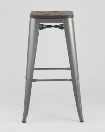 Стул барный ТОЛИКС ВООД Серебристый / TOLIX WOOD_2