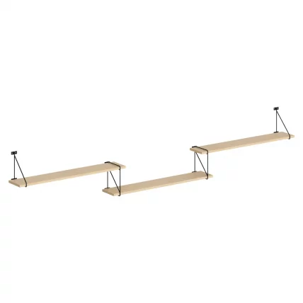 Полка навесная CОФФЕЕ СХ3-РОД/БАР Легно Светлый / COFFEE SH3-ROD/BAR_0