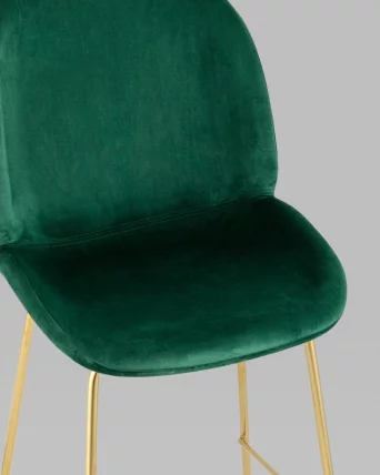 Стул полубарный Беетле со спинкой голд Изумрудный / Beetle gold_6