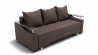 Диван Квадро-1 ППУ (ЗР) Цвет фасада: Коричневый; Тип: Прямой; Материал фасада: Металл/Велюр_845321