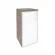 Шкаф низкий узкий левый ONIX O.SU-3.2R(L) white Тиквуд Темный_255591