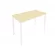 Стол письменный на металлокаркасе SLIM SYSTEM С.СП-4.1 Клен-Белый_236943