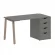 Стол письменный HOME OFFICE VR.SP-3-138.4.A Металлик/Мокко металл_228593