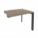 Стол-приставка на П-образном м/к к опорным элементам ONIX O.MP-SPR-1.8 Тиквуд Темный/Антрацит_252898
