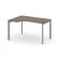 Стайл Проджект Стол рабочий эргономичный SN-59P.SPA-021(L) Вяз Благородный/Металл Серый/Серебро Загл _3812167