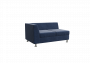 Секция с подлокотником двухместная правая Prime PR.SP-2 (R) Kardif 028 1300х770х720_3694009