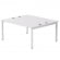 Бенч-система на 2 места на металлокаркасе, опоры 90 гр Everprof EVO 254S018 Белый (1580)_2485190