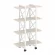 Стеллаж на колесных опорах - 4 полки LOFT  VR.L-MST.K-4.4V Металл белый Денвер светлый_227406