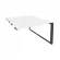 Стол-приставка двойной на О-образном м/к к опорым элем. ONIX O.MO-D.SPR-2.7 Белый Бриллиант/Антрацит_242289