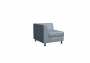 Секция с подлокотником одноместная правая Prime PR.SP-1 (R) Enzo 994 750х770х720_3694019
