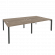 Рабочая станция на П-образном м/к ONIX O.MP-D.RS-4.3.8 Тиквуд Темный/Антрацит_252629