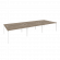 Рабочая станция на П-образном м/к ONIX O.MP-D.RS-6.3.8 Тиквуд Темный/Белый_252708