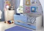 Детская кровать Алиса КР 812 Голубой металлик-Дуб Белфорд_83844