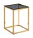 Журнальный стол ТАУН 40x40 Золото (стекло smoke)_194229