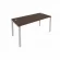 Стол письменный METAL SYSTEM Б.СП-4 Венге/Серый_237378