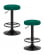 Табурет барный DOBRIN BRUNO BLACK (зеленый велюр (MJ9-88)) 2 шт_3636502