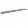 Рабочая станция на П-образном м/к ONIX O.MP-RS-3.4.8 Тиквуд Темный/Белый_252507