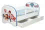 Кровать детская с фотопечатью с 1 ящиком 700*1400 Тачки_201812