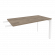 Брифинг-приставка на П-образном м/к ONIX O.MP-BR-13 Тиквуд Темный/Белый_252101