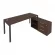 Рабочая станция на П-образном м/к с опорной тумбой правая Metal System Б.РС-СТС-2.5 Пр Венге/Антрацит_242535