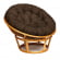 Кресло PAPASAN 23/01 W /с подушкой/ диаметр подушки 125 см, 115х101х104 см, Honey (мед), ткань Коричневый, 3М7-147_570732