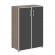 Шкаф Ялта LT.ST-2.4 R black Вяз Благородный/Стекло Black 800*450*1195_3881538
