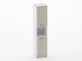 Шкаф 4 узкий закрытый, с нишей Deka 10.19.12Л Дуб Сантана светлый/Белый_91901