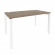 Стол рабочий на П-образном м/к ONIX O.MP-SP-3.8 Тиквуд Темный/Белый_252085