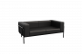 Диван двухместный Флекс FLX-2 Santorini 0401/Металл Черный 1750*915*690_3694027