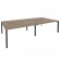 Рабочая станция на П-образном м/к ONIX O.MP-D.RS-4.4.8 Тиквуд Темный/Антрацит_252633