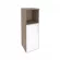 Шкаф средний узкий левый ONIX O.SU-2.2R(L) white Тиквуд Темный_255541