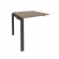 Наборный элемент рабочей станции на П-образном м/к ONIX O.MP-1.NRS-0.8 Тиквуд Темный/Антрацит_252530