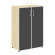 Шкаф Ялта LT.ST-2.4 R black Акация Лорка/Стекло Black 800*450*1195_3881390