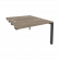 Стол-приставка двойной на П-образном м/к к опорным элем. ONIX O.MP-D.SPR-2.7 Тиквуд Темный/Антрацит_253038