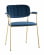 Стул кухонный Кэрол с подлокотниками Синий_267635