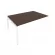 Проходной наборный элемент переговорного стола Metal System Б.ППРГ-5 Венге/Белый_243794