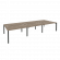 Рабочая станция на П-образном м/к ONIX O.MP-D.RS-6.3.8 Тиквуд Темный/Антрацит_252707