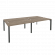 Рабочая станция на П-образном м/к ONIX O.MP-D.RS-4.3.7 Тиквуд Темный/Антрацит_252609