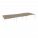 Рабочая станция на П-образном м/к ONIX O.MP-D.RS-6.3.7 Тиквуд Темный/Белый_252650