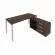 Рабочая станция на П-образном м/к с опорной тумбой правая Metal System Б.РС-СТС-2.4 Пр Венге/Серый_242511
