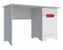 Стол Палермо-3 Юниор Белый глянец Ясень шимо светлый Красный_199579