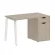 Стол письменный HOME OFFICE VR.SP-3-118.1.A Дуб Аттик/Белый металл_228643