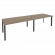 Стол переговорный (2 столешницы) ONIX O.MP-PRG-2.4 Тиквуд Темный/Антрацит_253205