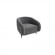 Диван одноместный Белт BLT-1 Velvet Lux 17/Металл Черный 910*850*730_3694705