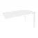Стол-приставка на П-образном м/к к опорным элементам ONIX O.MP-SPR-3.7 Белый Бриллиант_240900